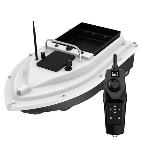 Kavolet GPS Köderboot 500M RC Köder Boot Futterboot Angeln Köderlieferboot Drahtlose Fernbedienung Angeln Köder Boot Angeln Feeder Boot 18000mAh Batterie mit großer Kapazität von Kavolet