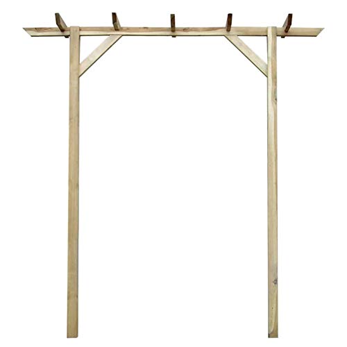 Kavolet Gartenpergola, Pergola Pavillon Rosenbogen Holzbogen Spalier 200x40x205 cm Holz von Kavolet