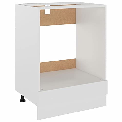 Kavolet Herdumbauschrank, Backofenschrank für Einbauherd, Küchenschrank Ofenschrank Backofenschrank Herdschrank Küchenmöbel Unterschrank Backofen Herd Weiß 60x46x81,5 cm Holzwerkstoff von Kavolet