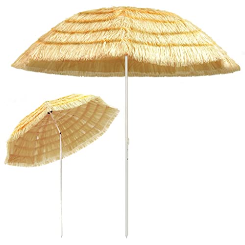 Kavolet Sonnenschirm Hawaii, Strandschirm Ø 300cm, Gartenschirm Balkonschirm Strohschirm mit 8 Rippen, Terrassenschirm leicht, Neigbar Höhenverstellbar für Strand Terrasse Garten Pool Balkon Kavolet Sonnenschirm Hawaii, Strandschirm Ø 300cm, Gartenschirm Balkonschirm Strohschirm mit 8 Rippen, Terrassenschirm leicht, Neigbar Höhenverstellbar für Strand Terrasse Garten Pool Balkon von Kavolet