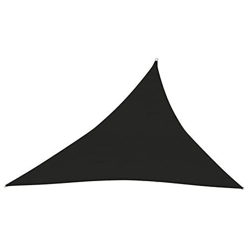 Kavolet Sonnensegel Dreieck 160 g/m² Schwarz 4x5x6.8 m Atmungsaktiv Wasserdicht Sonnenschutz HDPE Windschutz mit UV Schutz Schattennetz für Garten Pool Balkon Terrasse Camping von Kavolet