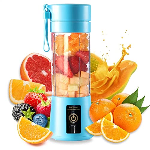 Kavolet Tragbare Mini Mixer, Smoothie Maker mit 6 Klingen, USB-Entsafterschale Entsafter, Saftbecher für Saft | Shakes und Babynahrung Mixer | Für Heimsport-Reisen im Freien von Kavolet