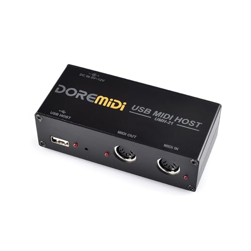 Kavolet USB MIDI Host Bridge Box, MIDI Host Box MIDI Interface 1-in 1-Out MIDI Host Konverter Box für MIDI-Tastatur Elektrisches Blasrohr Elektrische Trommel USB-zu-MIDI-Konverter MIDI-Schnittstelle Kavolet USB MIDI Host Bridge Box, MIDI Host Box MIDI Interface 1-in 1-Out MIDI Host Konverter Box für MIDI-Tastatur Elektrisches Blasrohr Elektrische Trommel USB-zu-MIDI-Konverter MIDI-Schnittstelle von Kavolet