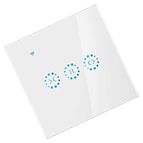 Kavolet Vorhangschalter, WiFi Switch mit Touch Panel, Smart WiFi Remote Touched Switch, Vorhangmotor Blind Rollladen Timing Sprachsteuerung Elektrischer Schalter Kompatibel mit Alexa Kavolet Vorhangschalter, WiFi Switch mit Touch Panel, Smart WiFi Remote Touched Switch, Vorhangmotor Blind Rollladen Timing Sprachsteuerung Elektrischer Schalter Kompatibel mit Alexa von Kavolet