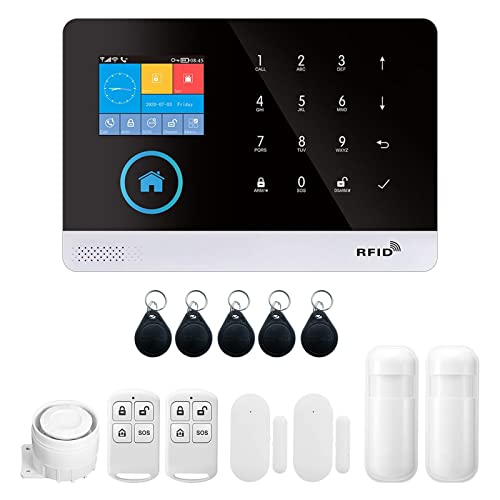 Kavolet WiFi GSM Alarmanlage Auto-dial Alarm System Türsensor PIR Bewegungssensor Telefon APP Fernbedienung Kompatibel mit Alexa Google Home Sprachsteuerung Smart Einbrecher Sicherheitsalarmsystem Kavolet WiFi GSM Alarmanlage Auto-dial Alarm System Türsensor PIR Bewegungssensor Telefon APP Fernbedienung Kompatibel mit Alexa Google Home Sprachsteuerung Smart Einbrecher Sicherheitsalarmsystem von Kavolet