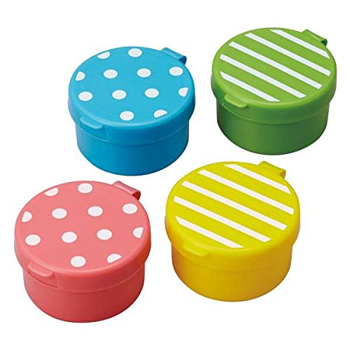 dot stripe mini sauce containers for Bento Box Lunch Box by Kawaii von Kawaii