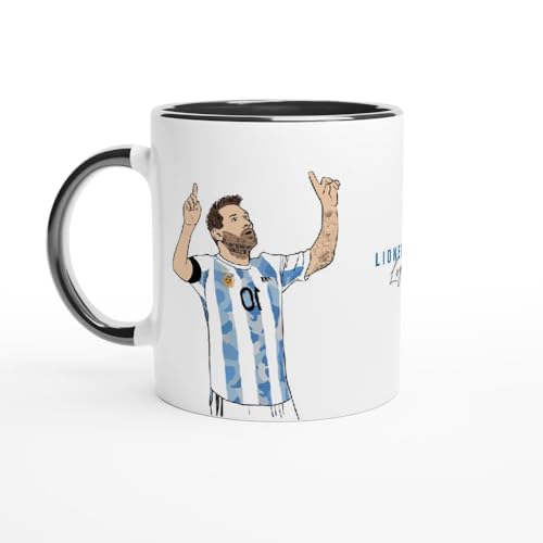 KAWAINK Lionel Messi legend - Hand-drawn style mug (White & Black) von KAWAINK