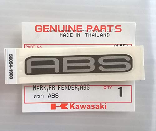 Kawasaki „ABS“-Aufkleber für Fender, silber / schwarz von Kawasaki