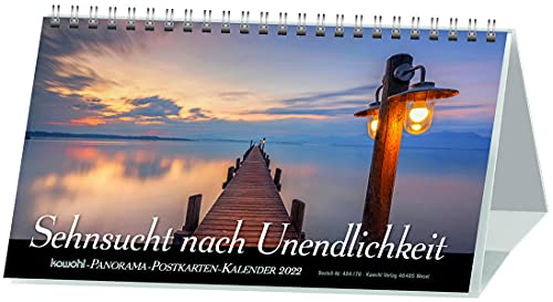 Sehnsucht nach Unendlichkeit 2023: Panorama-Postkarten-Kalender von Kawohl