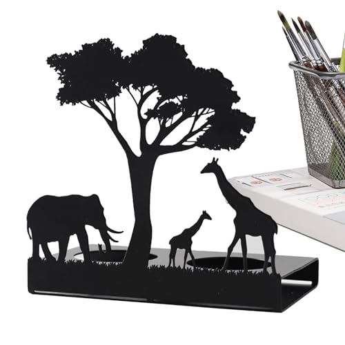 Kaxenig Elefanten-Kerzenhalter, Teelichthalter Aus Metall Tier Teelicht Kerzenständer Teelicht Kerzentablett, Elch Giraffe Elefant Kerzenständer, Weihnachtsdekorationen von Kaxenig