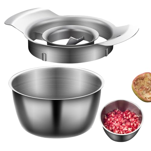 Granatapfel Schäler Set, Granatapfel-Entkerner Aus Edelstahl Mit Schüssel, Granatapfelöffner, Küchenhelfer Granatapfelschäler Für Zuhause Granatapfel Schäler Set, Granatapfel-Entkerner Aus Edelstahl Mit Schüssel, Granatapfelöffner, Küchenhelfer Granatapfelschäler Für Zuhause von Kaxenig