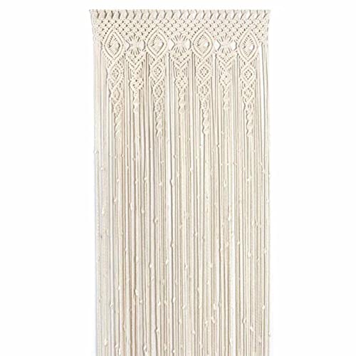 Kaxenig Makramee Wandbehang Tapisserie, Macrame Wandbehang Handgemachte Gewebte Makramee Raumteiler Makramee Vorhänge, Für Hochzeit Hintergrund Fenstervorhänge Home Wanddeko von Kaxenig