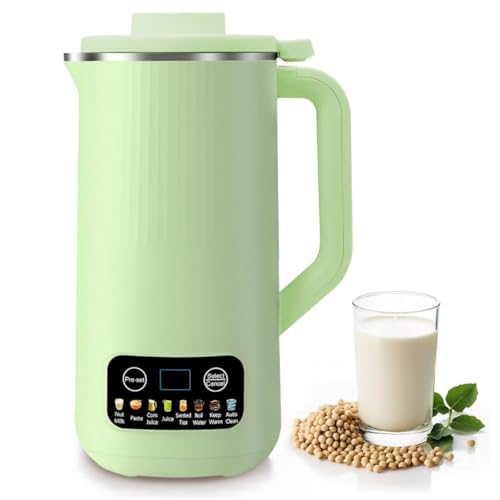 Nussmilchbereiter, 600ml Automatische Sojamilchmaschine, Multifunktionaler pflanzlicher Milchbereiter mit Startverzögerung/Selbstreinigung/Warmhalten für Selbstgemachte Mandelmilch, Hafermilch von Kaxtde