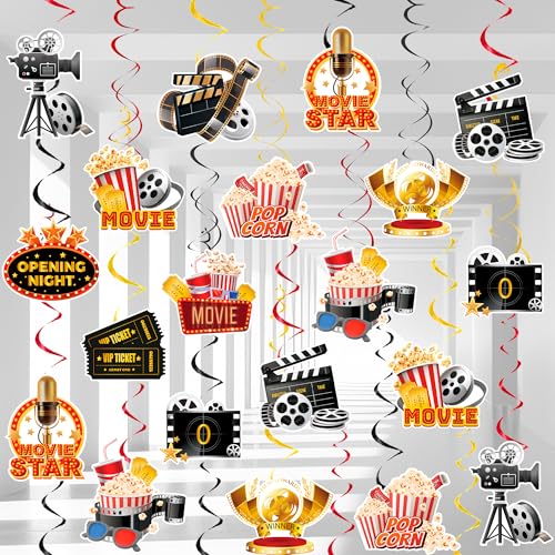 Filmnacht Hängende Wirbel, 57pcs Filmnacht Hängende Spiralen Wirbel Kino Party Deko Spiralen Wirbel für Filmabend Deko Filmabend Partyzubehör Filmnacht Hängende Wirbel, 57pcs Filmnacht Hängende Spiralen Wirbel Kino Party Deko Spiralen Wirbel für Filmabend Deko Filmabend Partyzubehör von Kaxulvoblig