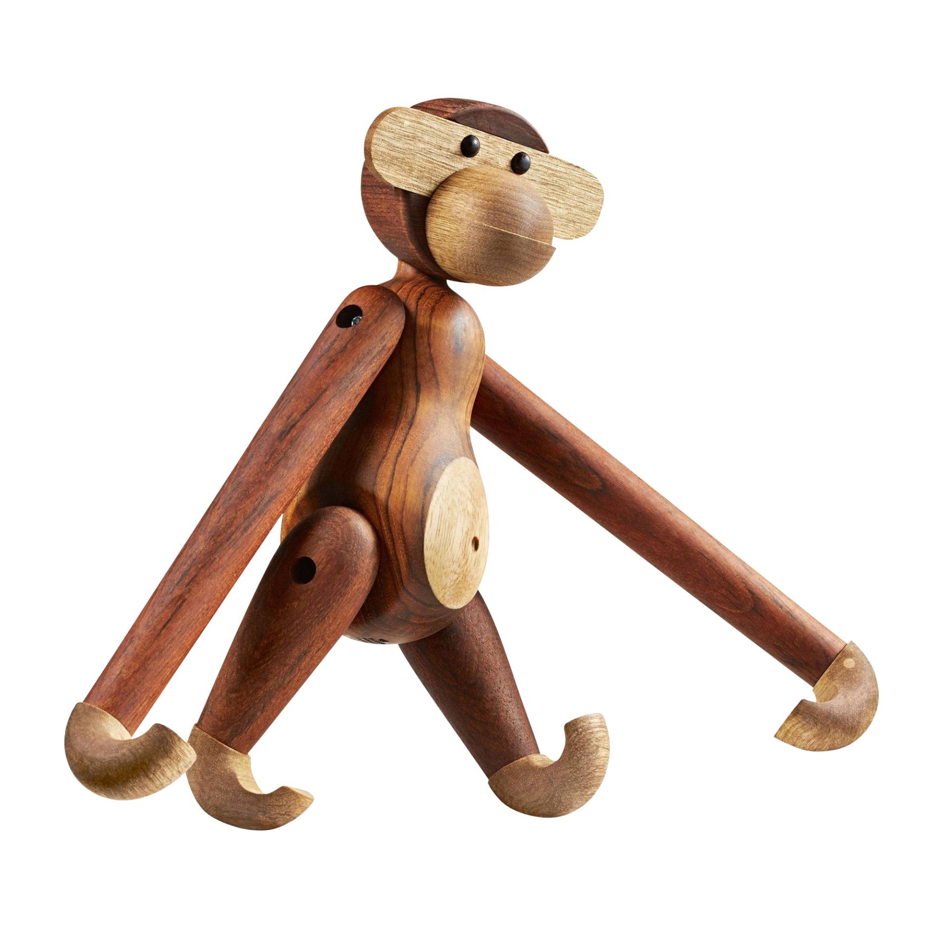 Kay Bojesen Denmark - Holzfigur Affe Medium - teakholz/limba/H 28cm von Kay Bojesen Denmark