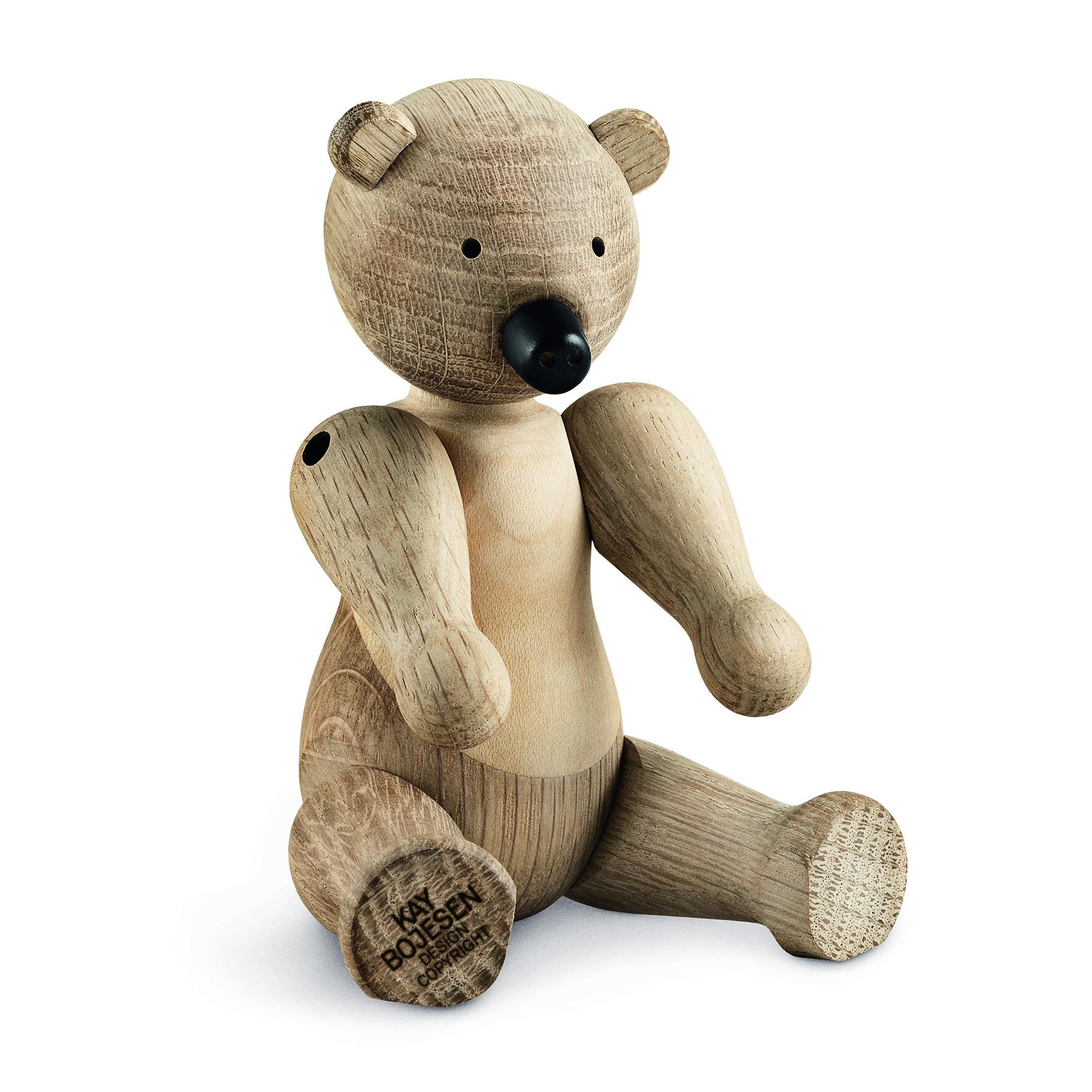 Kay Bojesen Denmark - Holzfigur Bär - Eiche/Ahorn/matt/H 15cm von Kay Bojesen Denmark