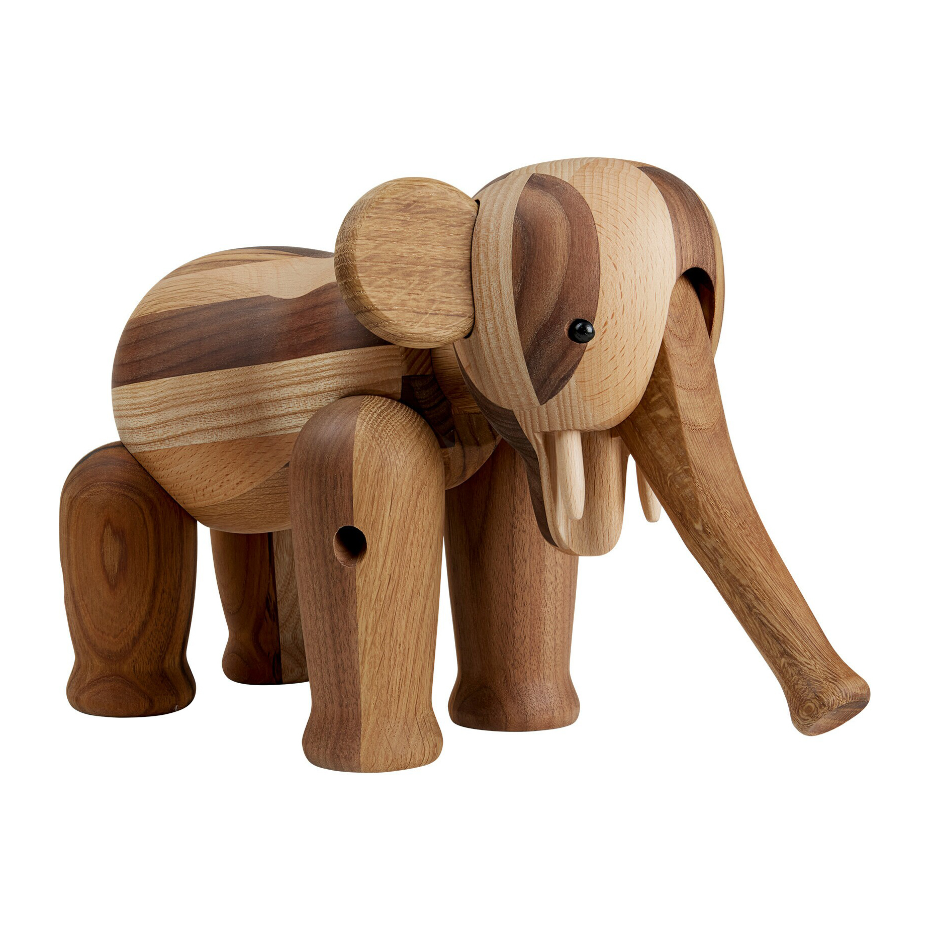 Kay Bojesen Denmark - Special Edition Holzfigur Elefant groß - braun/Reworked Anniversary/BxHxT 28x17x21cm/jedes Stück ein Unikat von Kay Bojesen Denmark