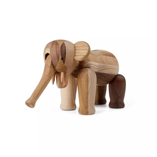 Kay Bojesen Reworked Jubiläum Elefant klein 12.5cm in der Farbe Mixed Wood von Kay Bojesen