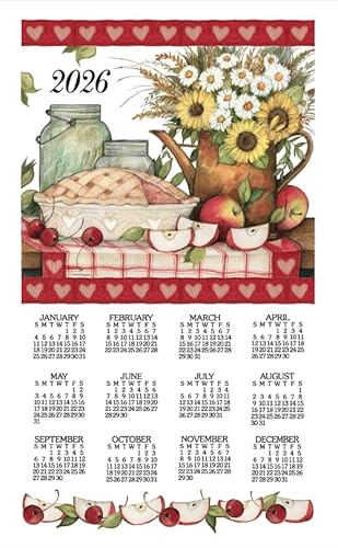 Kay Dee Designs 2026 Kalenderhandtuch/Geschirrtuch (Apfelkuchen) von Kay Dee Designs