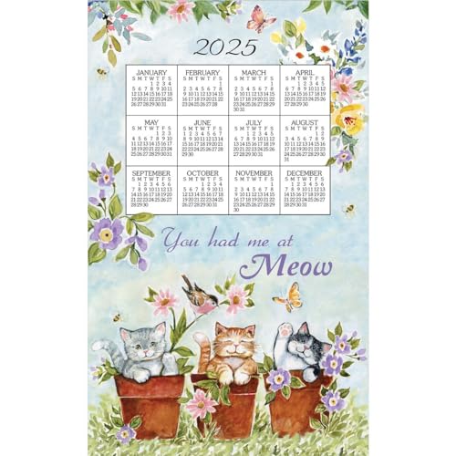 Kay Dee Designs Sweet Kitties Kalender Küchentuch 2025 von Kay Dee Designs
