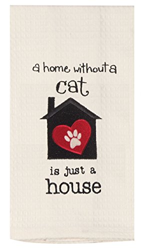 Kay Dee Designs F0794 Cat House Stickerei Waffle Handtuch von Kay Dee
