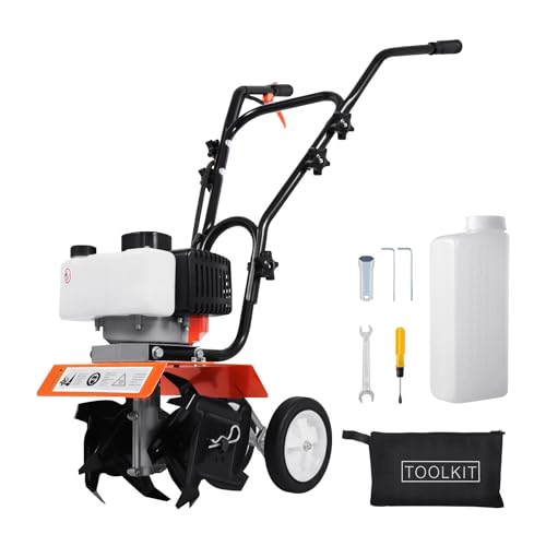 KayEsampra 52CC Kultivator Garten Benzin, Leichte 2 Takte Bodenhacke Gartenfräse, Motorhacke Benzin Klein mit starkem Motor, Einfach zu starten und zu verwenden, Gartenhacke Benzin Motorhacke KayEsampra 52CC Kultivator Garten Benzin, Leichte 2 Takte Bodenhacke Gartenfräse, Motorhacke Benzin Klein mit starkem Motor, Einfach zu starten und zu verwenden, Gartenhacke Benzin Motorhacke von KayEsampra