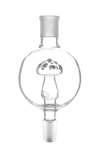 KAYA Schaft und Molassefänger MUSHROOM - Zubehör aus Glas für Wasserpfeifen mit Schliffgröße 18.8 für Konik bzw. Schliff-Kopfadapter von Kaya