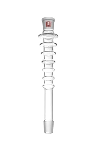 KAYA Shim Shisha Glas-Schaft mit 29.2 (männlich) > 29.2 Schliff (weiblich), Länge 34cm, ohne integriertes Tauchrohr von Kaya