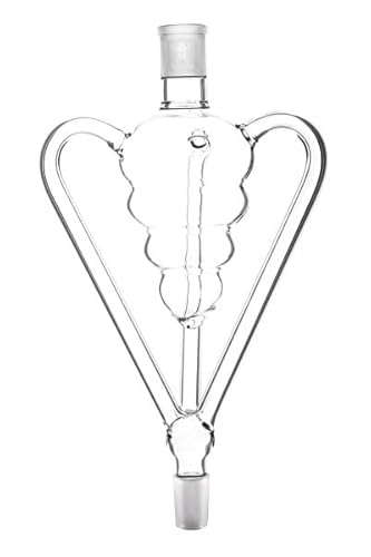 KAYA Three-Arm Glas-Schaft Melassefänger 18.8mm Schliff, Zubehör für orientalische Wasserpfeifen mit Konik- bzw. Schliff Kopfadapter von Kaya