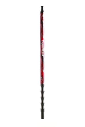 Kaya Camouflage Colors Mundstück ROT Ersatzmundstück aus Aluminium 40cm lang, Zubehör für Wasserpfeifen mit gängigen Silikonschläuchen von Kaya