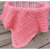 Gehäkelte Baby Decke V Stich Mini Afghan Auto Sitzdecke Lovey von KayaLuCreations