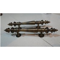 13 "Paar - 2 Stück Vintage Türgriff Antiker Alter Massiver Messing Minarett Pull von KayeeEthnic