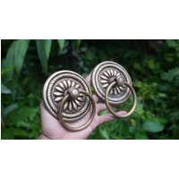 2 Stück - 3, 9 "Zoll Vintage Massiv Messing Türknauf Griff Pull Antike Alte Stil Türknäufe Zieht Gby 014 von KayeeEthnic