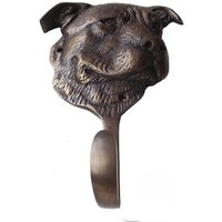 6 "Zoll Vintage Antik Hund Bulldogge Boxer Kopf Haken Aufhänger Massiv Messing Hut Mantel Starke Wandhalterung von KayeeEthnic