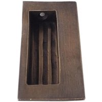 2 Stück Oder Paar Vintage Rechteckige Flache Schiebetürgriff - Massiver Messing Versenkt Schrankgriff Pull Home Decor von KayeeEthnic