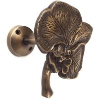 2 Stück Vintage Massivem Messing Orchidee Blume Vorhang Raffhalter Antik Strand Landhaus Haus Dekor Halt Rücken von KayeeEthnic