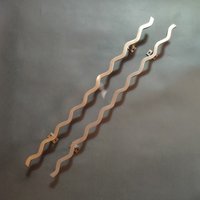 24" Zoll - Paar Vintage Kreativer Messing Griff Modern Minimalistisch Eleganter Haupteingang Türgriff Pull Massiv Knauf von KayeeEthnic