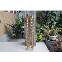 28 "Zoll Paar/2Er Set Vintage Gold Taper Gewindemuster Messing Türgriff - Dool Pull Großer von KayeeEthnic