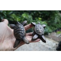 Packung Mit 2 Vintage Massivem Messing Nette Schildkröte Vorhang Raffhalter Antike Strand Haus Dekor Halt Rücken von KayeeEthnic
