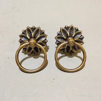 4 Stück - 2, 3 "Zoll Vintage Massives Messing Türknauf Griff Pull Antike Alte Stil Türknäufe Zieht Gby 031 von KayeeEthnic