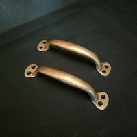 4 Stück - Antiker Vintage Schubladenknauf Massiver Messing Classic Retro Knauf Einfach Motiv von KayeeEthnic