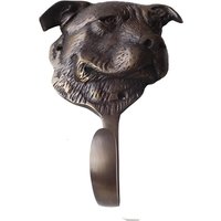 6 "Zoll Vintage Antik Hund Bulldogge Boxer Kopf Haken Aufhänger Massiv Messing Hut Mantel Starke Wandhalterung von KayeeEthnic