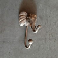 Elefant Messing Haken - Tier Antike Vintage Hut Schlüssel von KayeeEthnic