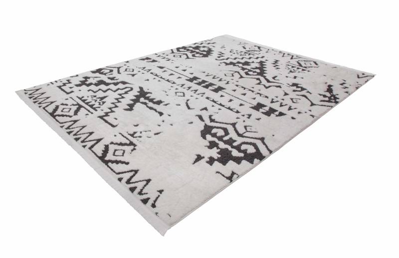 Agadir 110 Weiß / Schwarz 80cm x 150cm von Kayoom