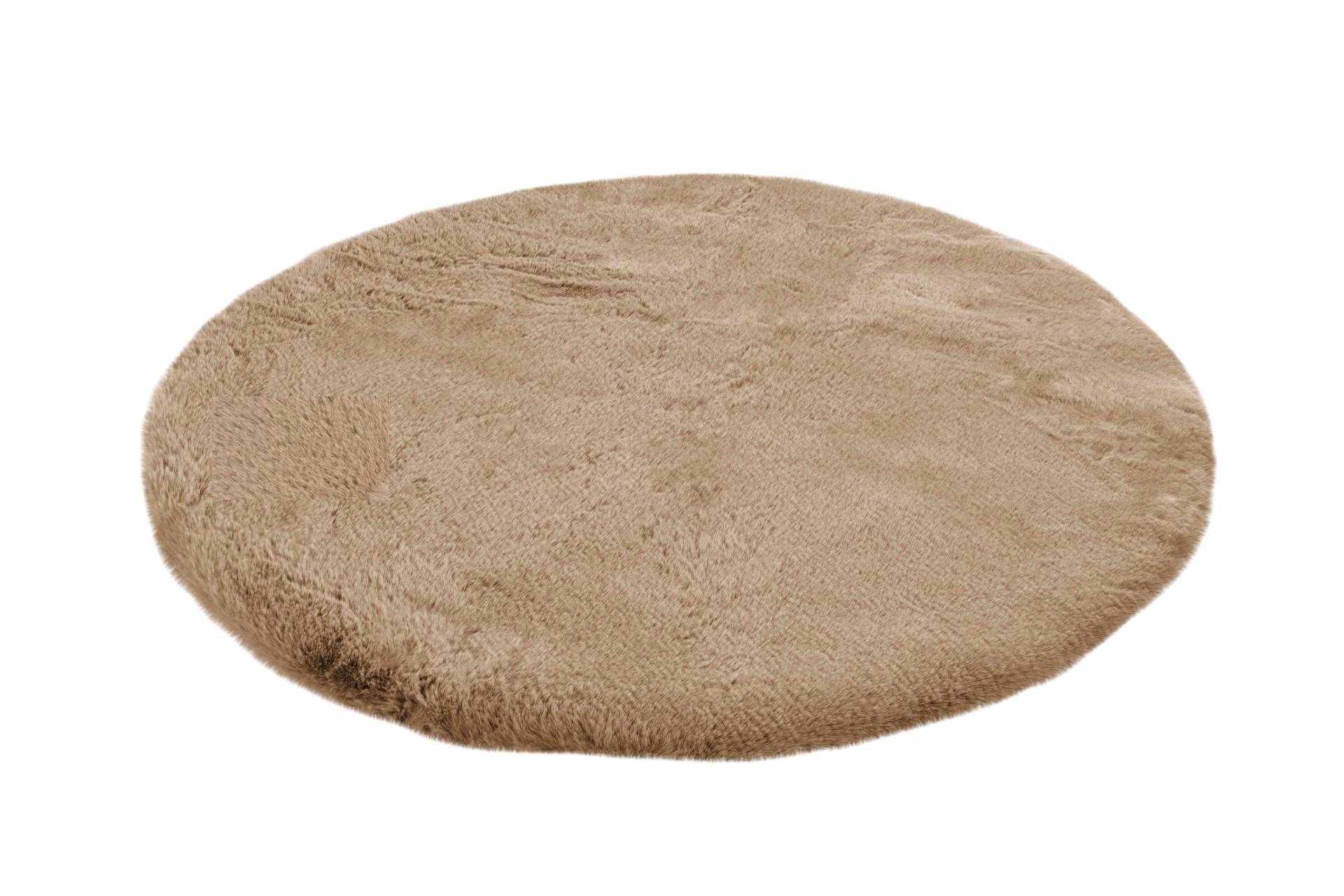 Badematte Rabbit 425 Beige Ø 100cm RUND von Kayoom