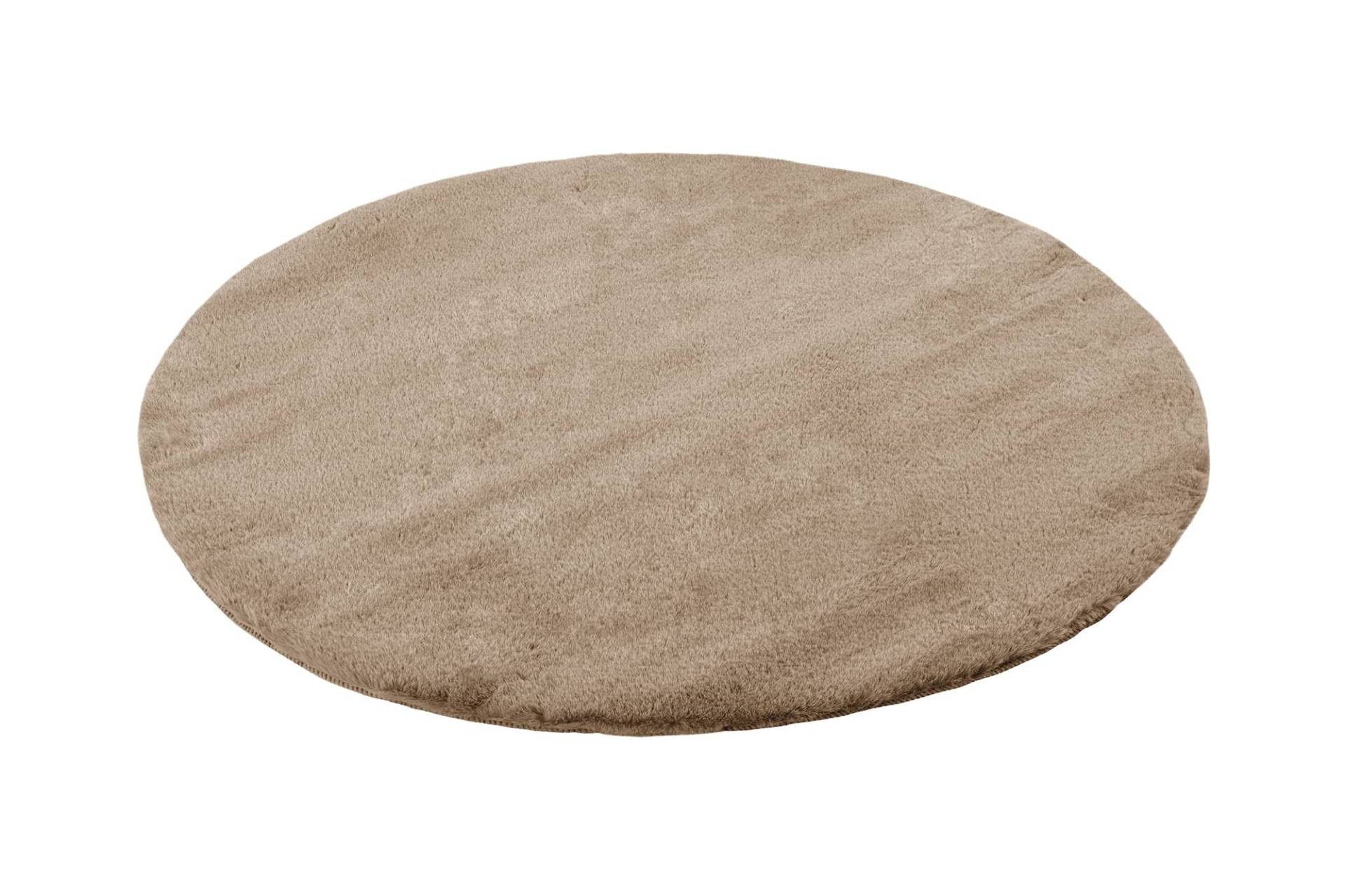 Badematte Rabbit Light 425 Beige Ø 100cm RUND von Kayoom