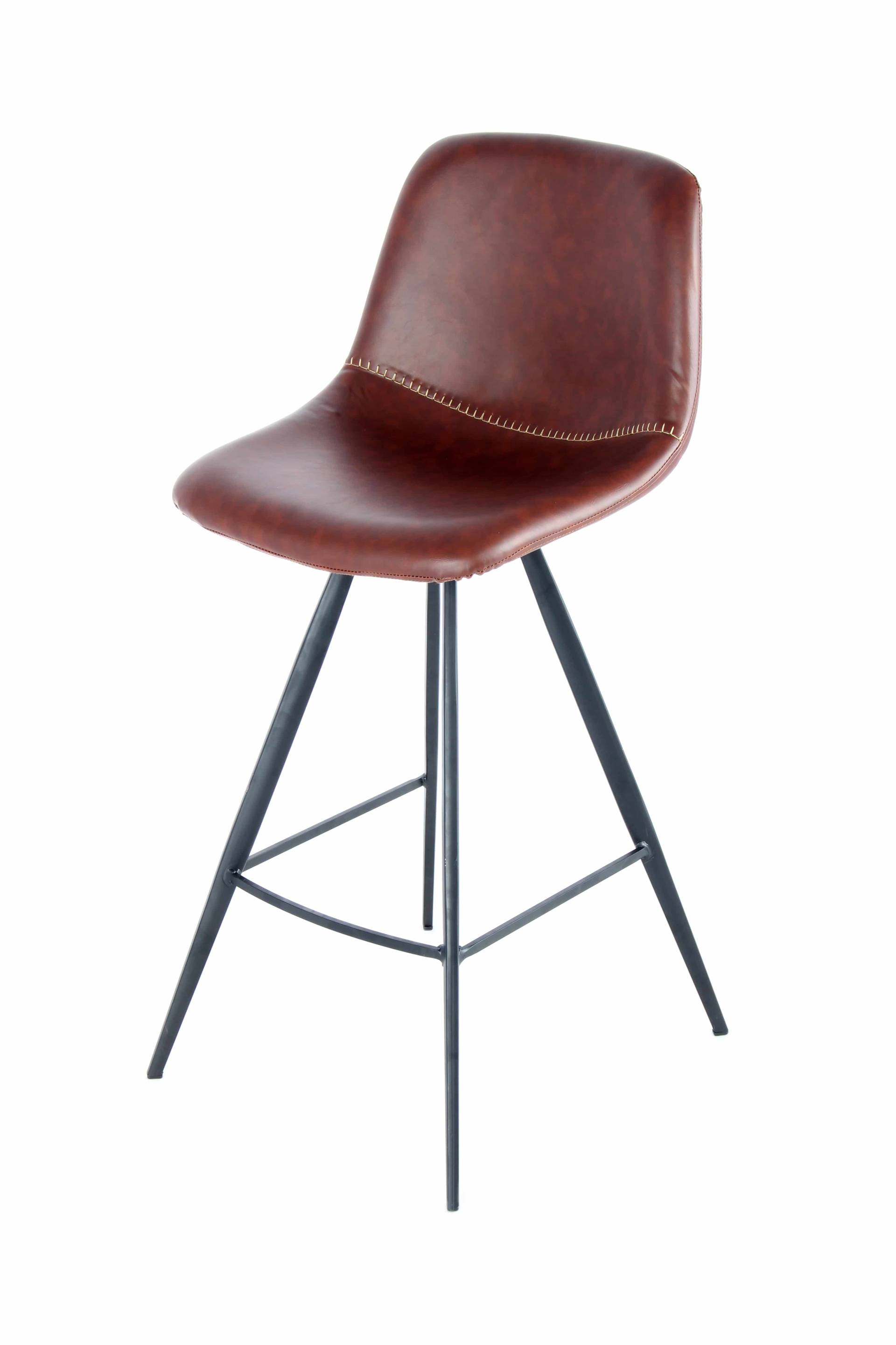 Barstuhl Samantha 325 2er-Set Dunkelbraun / Schwarz von Kayoom