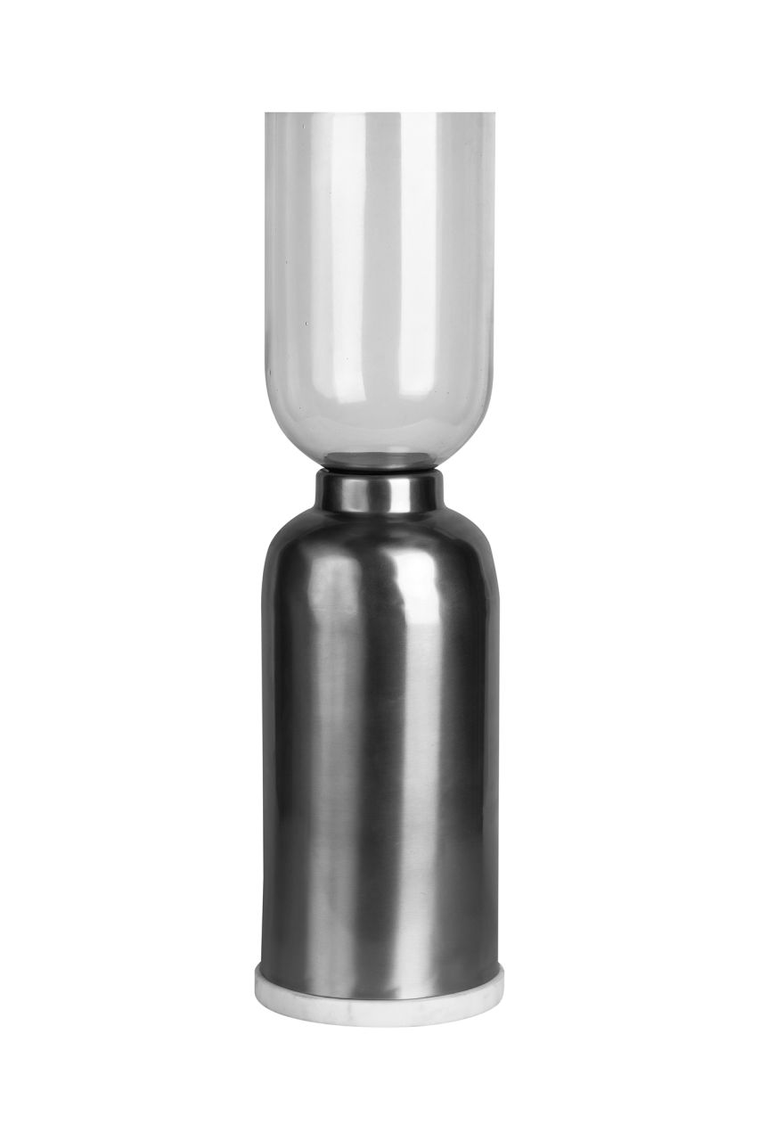 Bodenkerzenhalter Kerzenständer Kerzenhalter Metall Glas Deko Instyle Windlicht von Kayoom