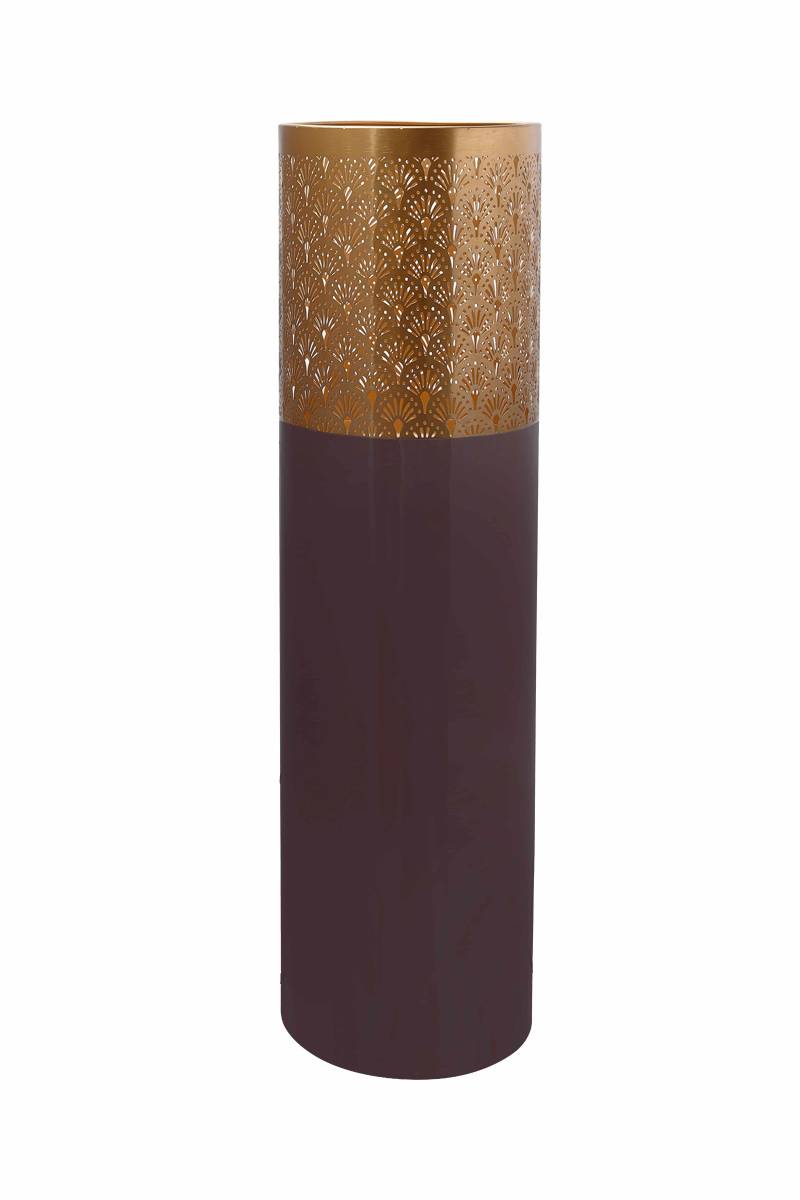 Bodenvase Art Deco 1115 Taupe / Gold von Kayoom