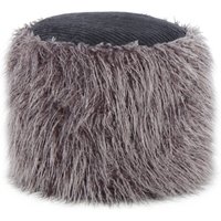 Fellpouf Bobtail 125 Dunkelgrau / Schwarz von Kayoom